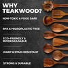 image:imageZulay Kitchen 9Piece Teak Wood Cooking Utensil Set  NonToxic amp NonStick Safe Wooden Spoons amp Kitchen Tools with Comfortable Grip Smooth Finish Natural Teak  Perfect Kitchen Gift Set9