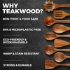 image:imageZulay Kitchen 9Piece Teak Wood Cooking Utensil Set  NonToxic amp NonStick Safe Wooden Spoons amp Kitchen Tools with Comfortable Grip Smooth Finish Natural Teak  Perfect Kitchen Gift Set30