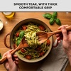 image:imageZulay Kitchen 9Piece Teak Wood Cooking Utensil Set  NonToxic amp NonStick Safe Wooden Spoons amp Kitchen Tools with Comfortable Grip Smooth Finish Natural Teak  Perfect Kitchen Gift Set10