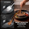 image:imageZulay Kitchen 9Piece Teak Wood Cooking Utensil Set  NonToxic amp NonStick Safe Wooden Spoons amp Kitchen Tools with Comfortable Grip Smooth Finish Natural Teak  Perfect Kitchen Gift Set7