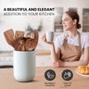 image:imageZulay Kitchen 9Piece Teak Wooden Utensils for Cooking  Natural Teak Utensil Set with Premium Gift Box  NonStick Wooden Spoons for Cooking  Kitchen Gift Set  Comfortable Grip Wooden Utensil Set9
