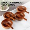 image:imageZulay Kitchen 9Piece Teak Wooden Utensils for Cooking  Natural Teak Utensil Set with Premium Gift Box  NonStick Wooden Spoons for Cooking  Kitchen Gift Set  Comfortable Grip Wooden Utensil Set8