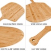 image:imageZulay Kitchen Bamboo Pizza Peel  Medium 12 Wooden Pizza Paddle with Long Handle  EasyGlide Beveled Edge for Baking Transferring amp Serving  Durable Pizza Board for Oven Stone amp GrillMedium 12