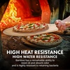 image:imageZulay Kitchen Bamboo Pizza Peel  Medium 12 Wooden Pizza Paddle with Long Handle  EasyGlide Beveled Edge for Baking Transferring amp Serving  Durable Pizza Board for Oven Stone amp GrillMedium 12