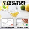image:imageZulay Kitchen Bird Lime Squeezer  Easy Bird Lemon Squeezer with Pour Spout  Durable Plastic Citrus Press for Lime Wedges amp Slices  Fun Bird Design Juicer for Bar Holiday Gifts  2 PackClear