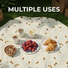 image:imageZulay Kitchen Burrito Tortilla Blanket  Giant DoubleSided Wrap Cover for Adult and Kids  285 GSM Funny Soft Food Quilt  Flannel Round Taco Throw  60 ReversibleBurrito