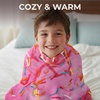 image:imageZulay Kitchen Burrito Tortilla Blanket  Giant DoubleSided Wrap Cover for Adult and Kids  285 GSM Funny Soft Food Quilt  Flannel Round Taco Throw  60 ReversibleDonut