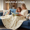 image:imageZulay Kitchen Burrito Tortilla Blanket  Giant DoubleSided Wrap Cover for Adult and Kids  285 GSM Funny Soft Food Quilt  Flannel Round Taco Throw  60 ReversibleBeige