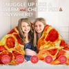image:imageZulay Kitchen Burrito Tortilla Blanket  Giant DoubleSided Wrap Cover for Adult and Kids  285 GSM Funny Soft Food Quilt  Flannel Round Taco Throw  60 ReversiblePizza