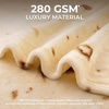 image:imageZulay Kitchen Burrito Tortilla Blanket  Giant DoubleSided Wrap Cover for Adult and Kids  285 GSM Funny Soft Food Quilt  Flannel Round Taco Throw  60 ReversibleBeige