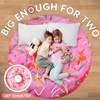 image:imageZulay Kitchen Burrito Tortilla Blanket  Giant DoubleSided Wrap Cover for Adult and Kids  285 GSM Funny Soft Food Quilt  Flannel Round Taco Throw  60 ReversibleDonut