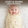 image:imageZulay Kitchen Burrito Tortilla Blanket  Giant DoubleSided Wrap Cover for Adult and Kids  285 GSM Funny Soft Food Quilt  Flannel Round Taco Throw  60 ReversibleBurrito