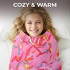 image:imageZulay Kitchen Burrito Tortilla Blanket  Giant DoubleSided Wrap Cover for Adult and Kids  285 GSM Funny Soft Food Quilt  Flannel Round Taco Throw  60 ReversibleDonut