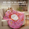 image:imageZulay Kitchen Burrito Tortilla Blanket  Giant DoubleSided Wrap Cover for Adult and Kids  285 GSM Funny Soft Food Quilt  Flannel Round Taco Throw  60 ReversibleDonut