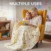image:imageZulay Kitchen Burrito Tortilla Blanket  Giant DoubleSided Wrap Cover for Adult and Kids  285 GSM Funny Soft Food Quilt  Flannel Round Taco Throw  60 ReversibleBeige