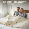 image:imageZulay Kitchen Burrito Tortilla Blanket  Giant DoubleSided Wrap Cover for Adult and Kids  285 GSM Funny Soft Food Quilt  Flannel Round Taco Throw  60 ReversibleTan