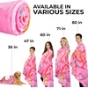 image:imageZulay Kitchen Burrito Tortilla Blanket  Giant DoubleSided Wrap Cover for Adult and Kids  285 GSM Funny Soft Food Quilt  Flannel Round Taco Throw  60 ReversibleDonut