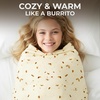 image:imageZulay Kitchen Burrito Tortilla Blanket  Giant DoubleSided Wrap Cover for Adult and Kids  285 GSM Funny Soft Food Quilt  Flannel Round Taco Throw  60 ReversibleBeige