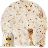 image:imageZulay Kitchen Burrito Tortilla Blanket  Giant DoubleSided Wrap Cover for Adult and Kids  285 GSM Funny Soft Food Quilt  Flannel Round Taco Throw  60 ReversibleBurrito