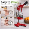 image:imageZulay Kitchen Cast Iron Juicer  Heavy Duty Manual Juicer with Detachable Strainers for Easy Cleaning Orange Juice Press for Citrus Fruits Perfect for Bartenders Juice Lovers amp Health EnthusiastsOriginal  Red