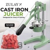 image:imageZulay Kitchen Cast Iron Juicer  Heavy Duty Manual Juicer with Detachable Strainers for Easy Cleaning Orange Juice Press for Citrus Fruits Perfect for Bartenders Juice Lovers amp Health EnthusiastsOriginal  Sage Green