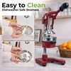 image:imageZulay Kitchen Cast Iron Juicer  Heavy Duty Manual Juicer with Detachable Strainers for Easy Cleaning Orange Juice Press for Citrus Fruits Perfect for Bartenders Juice Lovers amp Health EnthusiastsOriginal  Crimson Red