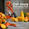 image:imageZulay Kitchen Cast Iron Juicer  Heavy Duty Manual Juicer with Detachable Strainers for Easy Cleaning Orange Juice Press for Citrus Fruits Perfect for Bartenders Juice Lovers amp Health EnthusiastsOriginal  Orange