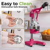 image:imageZulay Kitchen Cast Iron Juicer  Heavy Duty Manual Juicer with Detachable Strainers for Easy Cleaning Orange Juice Press for Citrus Fruits Perfect for Bartenders Juice Lovers amp Health EnthusiastsOriginal  Magenta