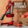 image:imageZulay Kitchen Cast Iron Juicer  Heavy Duty Manual Juicer with Detachable Strainers for Easy Cleaning Orange Juice Press for Citrus Fruits Perfect for Bartenders Juice Lovers amp Health EnthusiastsOriginal  Deep Red