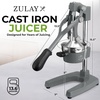 image:imageZulay Kitchen Cast Iron Juicer  Heavy Duty Manual Juicer with Detachable Strainers for Easy Cleaning Orange Juice Press for Citrus Fruits Perfect for Bartenders Juice Lovers amp Health EnthusiastsOriginal  Grey