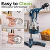 image:imageZulay Kitchen Cast Iron Juicer  Heavy Duty Manual Juicer with Detachable Strainers for Easy Cleaning Orange Juice Press for Citrus Fruits Perfect for Bartenders Juice Lovers amp Health EnthusiastsOriginal  Navy