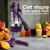 image:imageZulay Kitchen Cast Iron Juicer  Heavy Duty Manual Juicer with Detachable Strainers for Easy Cleaning Orange Juice Press for Citrus Fruits Perfect for Bartenders Juice Lovers amp Health EnthusiastsOriginal  Plum