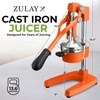 image:imageZulay Kitchen Cast Iron Juicer  Heavy Duty Manual Juicer with Detachable Strainers for Easy Cleaning Orange Juice Press for Citrus Fruits Perfect for Bartenders Juice Lovers amp Health EnthusiastsOriginal  Orange