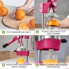 image:imageZulay Kitchen Cast Iron Juicer  Heavy Duty Manual Juicer with Detachable Strainers for Easy Cleaning Orange Juice Press for Citrus Fruits Perfect for Bartenders Juice Lovers amp Health EnthusiastsOriginal  Magenta