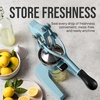 image:imageZulay Kitchen Cast Iron Juicer  Heavy Duty Manual Juicer with Detachable Strainers for Easy Cleaning Orange Juice Press for Citrus Fruits Perfect for Bartenders Juice Lovers amp Health EnthusiastsOriginal  Blue