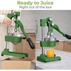 image:imageZulay Kitchen Cast Iron Juicer  Heavy Duty Manual Juicer with Detachable Strainers for Easy Cleaning Orange Juice Press for Citrus Fruits Perfect for Bartenders Juice Lovers amp Health EnthusiastsOriginal  Green
