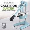 image:imageZulay Kitchen Cast Iron Juicer  Heavy Duty Manual Juicer with Detachable Strainers for Easy Cleaning Orange Juice Press for Citrus Fruits Perfect for Bartenders Juice Lovers amp Health EnthusiastsOriginal  Blue