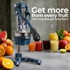 image:imageZulay Kitchen Cast Iron Juicer  Heavy Duty Manual Juicer with Detachable Strainers for Easy Cleaning Orange Juice Press for Citrus Fruits Perfect for Bartenders Juice Lovers amp Health EnthusiastsOriginal  Navy