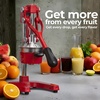 image:imageZulay Kitchen Cast Iron Juicer  Heavy Duty Manual Juicer with Detachable Strainers for Easy Cleaning Orange Juice Press for Citrus Fruits Perfect for Bartenders Juice Lovers amp Health EnthusiastsOriginal  Deep Red