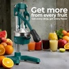 image:imageZulay Kitchen Cast Iron Juicer  Heavy Duty Manual Juicer with Detachable Strainers for Easy Cleaning Orange Juice Press for Citrus Fruits Perfect for Bartenders Juice Lovers amp Health EnthusiastsOriginal  Forest Teal