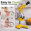 image:imageZulay Kitchen Cast Iron Juicer  Heavy Duty Manual Juicer with Detachable Strainers for Easy Cleaning Orange Juice Press for Citrus Fruits Perfect for Bartenders Juice Lovers amp Health EnthusiastsOriginal  Lemon Yellow