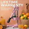 image:imageZulay Kitchen Cast Iron Juicer  Heavy Duty Manual Juicer with Detachable Strainers for Easy Cleaning Orange Juice Press for Citrus Fruits Perfect for Bartenders Juice Lovers amp Health EnthusiastsOriginal  Light Pink