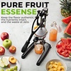 image:imageZulay Kitchen Cast Iron Juicer  Heavy Duty Manual Juicer with Detachable Strainers for Easy Cleaning Orange Juice Press for Citrus Fruits Perfect for Bartenders Juice Lovers amp Health Enthusiasts9 in 1  Black