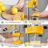 image:imageZulay Kitchen Cast Iron Juicer  Heavy Duty Manual Juicer with Detachable Strainers for Easy Cleaning Orange Juice Press for Citrus Fruits Perfect for Bartenders Juice Lovers amp Health EnthusiastsOriginal  Lemon Yellow