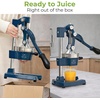 image:imageZulay Kitchen Cast Iron Juicer  Heavy Duty Manual Juicer with Detachable Strainers for Easy Cleaning Orange Juice Press for Citrus Fruits Perfect for Bartenders Juice Lovers amp Health EnthusiastsOriginal  Navy