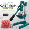 image:imageZulay Kitchen Cast Iron Juicer  Heavy Duty Manual Juicer with Detachable Strainers for Easy Cleaning Orange Juice Press for Citrus Fruits Perfect for Bartenders Juice Lovers amp Health EnthusiastsOriginal  Forest Teal