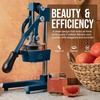 image:imageZulay Kitchen Cast Iron Juicer  Heavy Duty Manual Juicer with Detachable Strainers for Easy Cleaning Orange Juice Press for Citrus Fruits Perfect for Bartenders Juice Lovers amp Health EnthusiastsOriginal  Navy