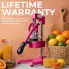 image:imageZulay Kitchen Cast Iron Juicer  Heavy Duty Manual Juicer with Detachable Strainers for Easy Cleaning Orange Juice Press for Citrus Fruits Perfect for Bartenders Juice Lovers amp Health EnthusiastsOriginal  Magenta