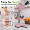 image:imageZulay Kitchen Cast Iron Juicer  Heavy Duty Manual Juicer with Detachable Strainers for Easy Cleaning Orange Juice Press for Citrus Fruits Perfect for Bartenders Juice Lovers amp Health EnthusiastsOriginal  Light Pink