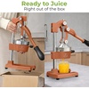 image:imageZulay Kitchen Cast Iron Juicer  Heavy Duty Manual Juicer with Detachable Strainers for Easy Cleaning Orange Juice Press for Citrus Fruits Perfect for Bartenders Juice Lovers amp Health EnthusiastsOriginal  Toffee Brown
